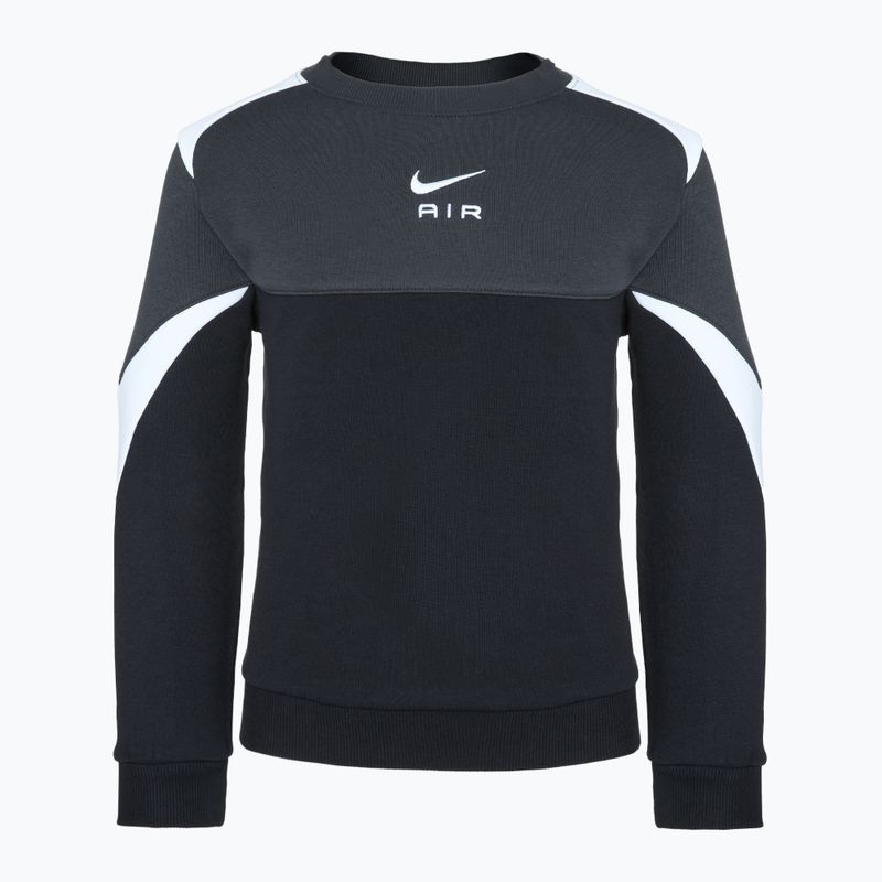 Felpa Nike Air Crew bambino nero / antracite / bianco / bianco