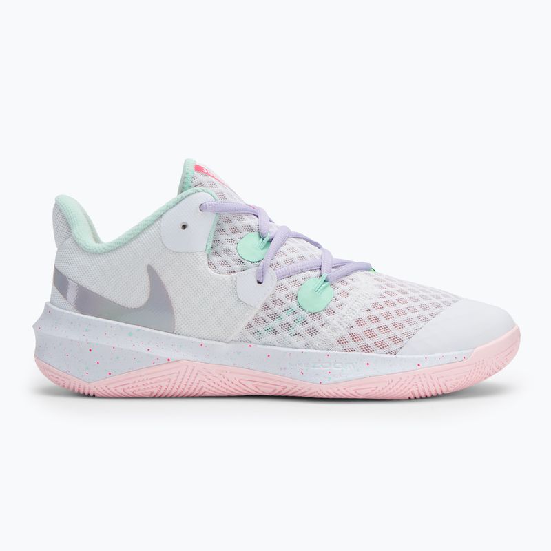 Scarpe da pallavolo Nike Zoom Hyperspeed Court SE bianco/minta schiuma/grigio/nebbiolina viola/schiuma rosa 2