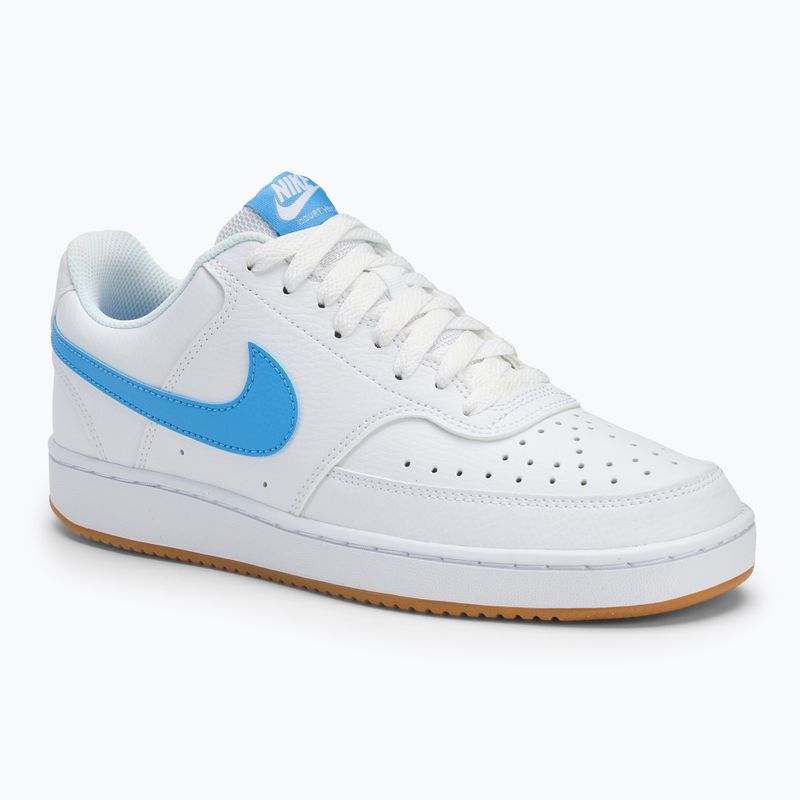 Scarpe da uomo Nike Court Vision Low bianco/giallo gomma/blu university