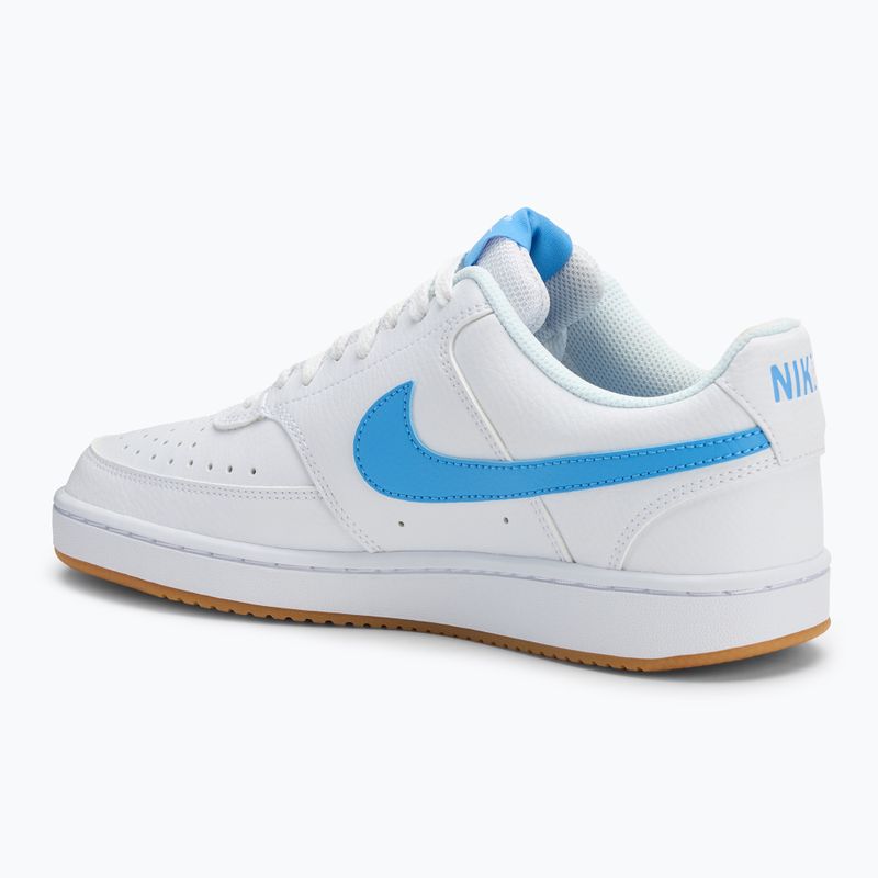 Scarpe da uomo Nike Court Vision Low bianco/giallo gomma/blu university 3