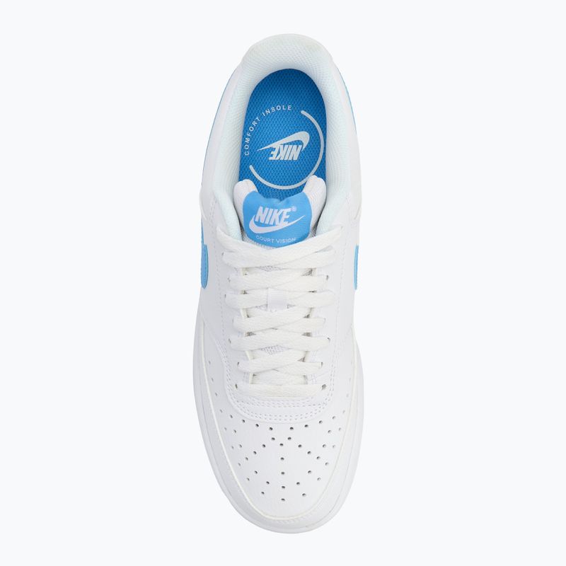 Scarpe da uomo Nike Court Vision Low bianco/giallo gomma/blu university 5