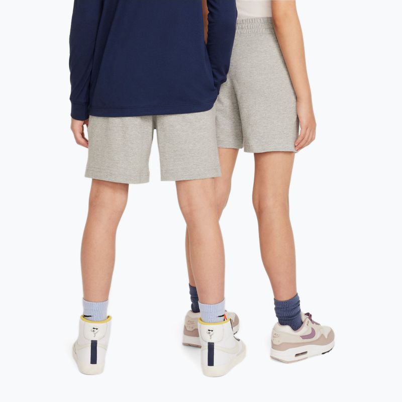 Pantaloncini bambini Nike Sportswear Club 6" dark grey heather/white 3