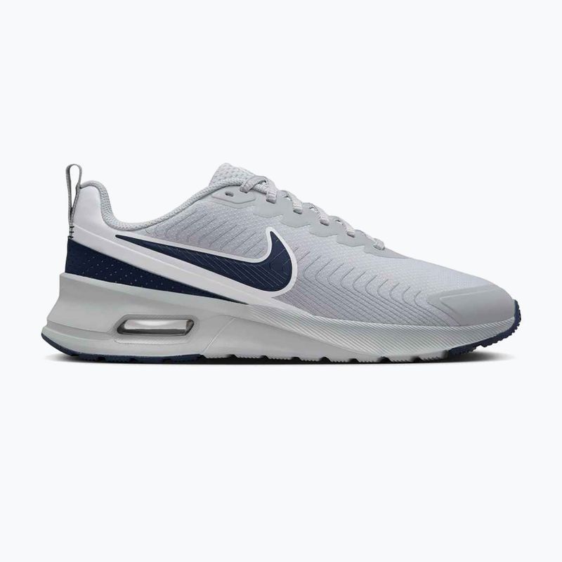 Uomo Nike Air Max Nuaxis luce fumo grigio / ossidiana / cyber / scarpe bianche 8