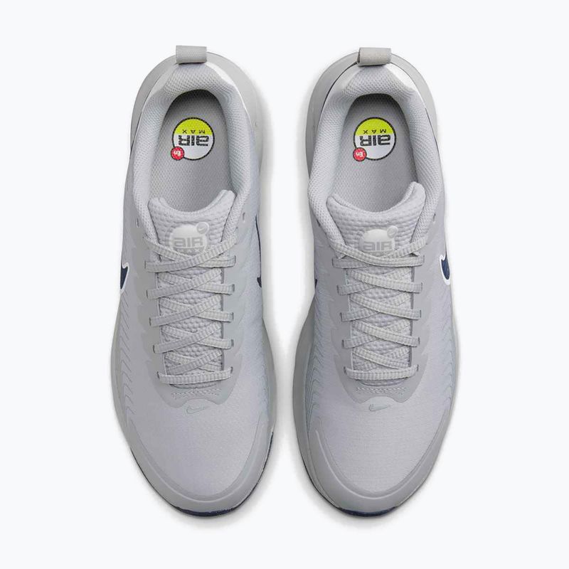 Uomo Nike Air Max Nuaxis luce fumo grigio / ossidiana / cyber / scarpe bianche 12