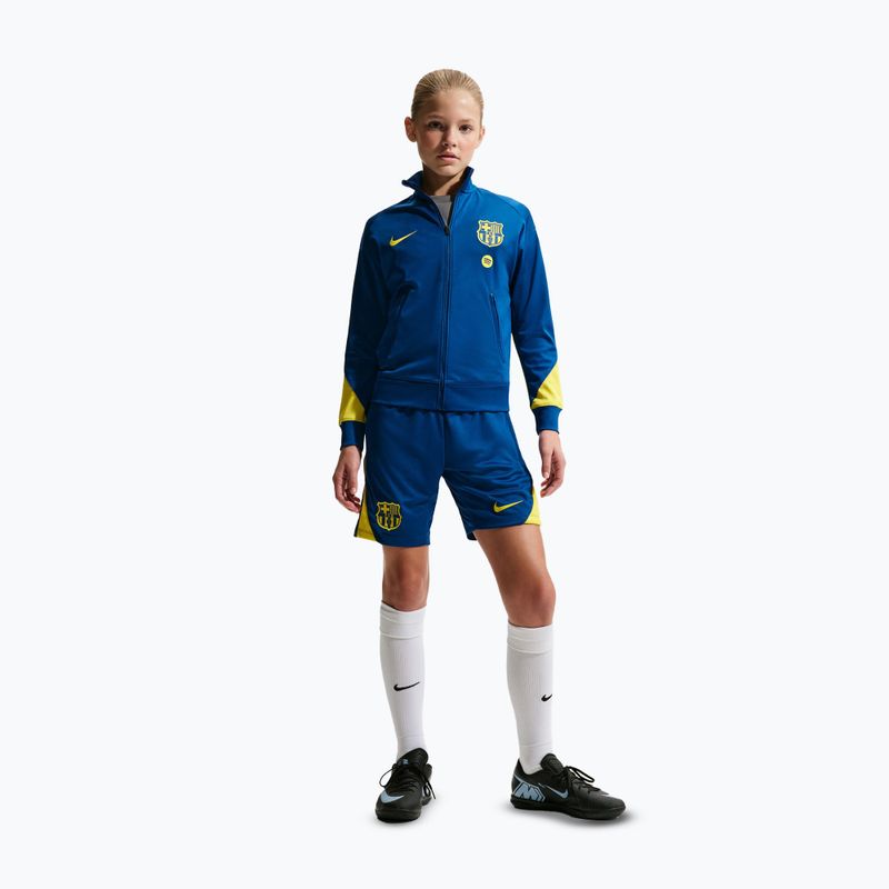Pantaloncini da calcio junior Nike FC Barcelona Strike SE Jr gym blue/opti yellow/opti yellow 2
