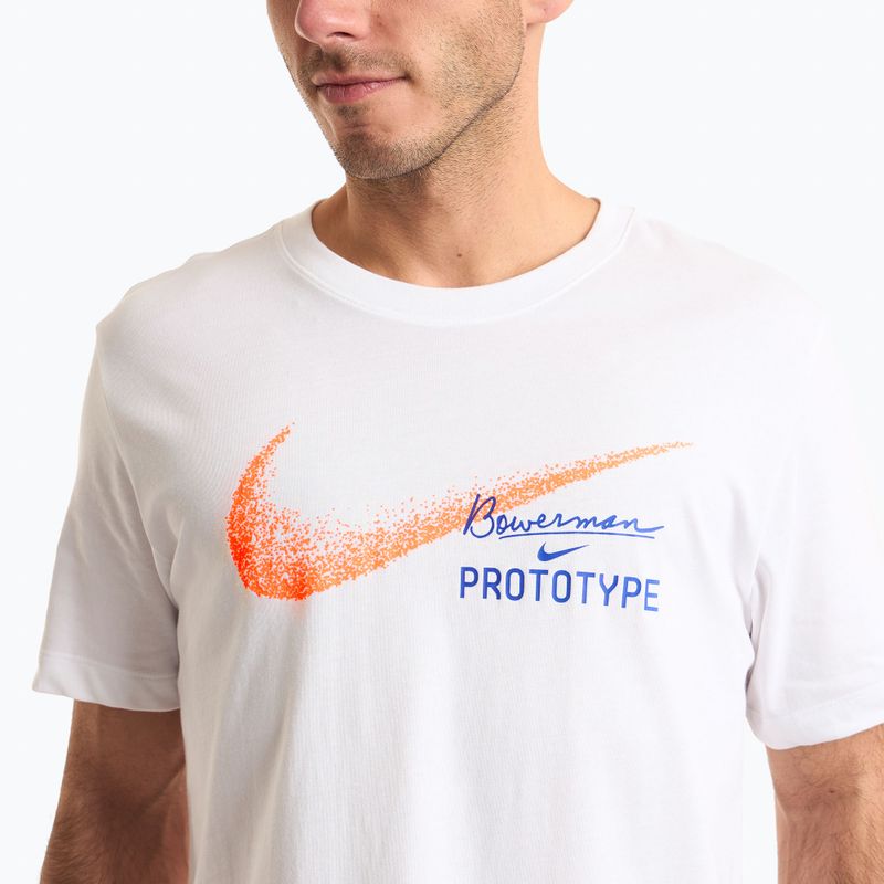 Maglietta da running Nike Dri-Fit Founders da uomo, bianco 3