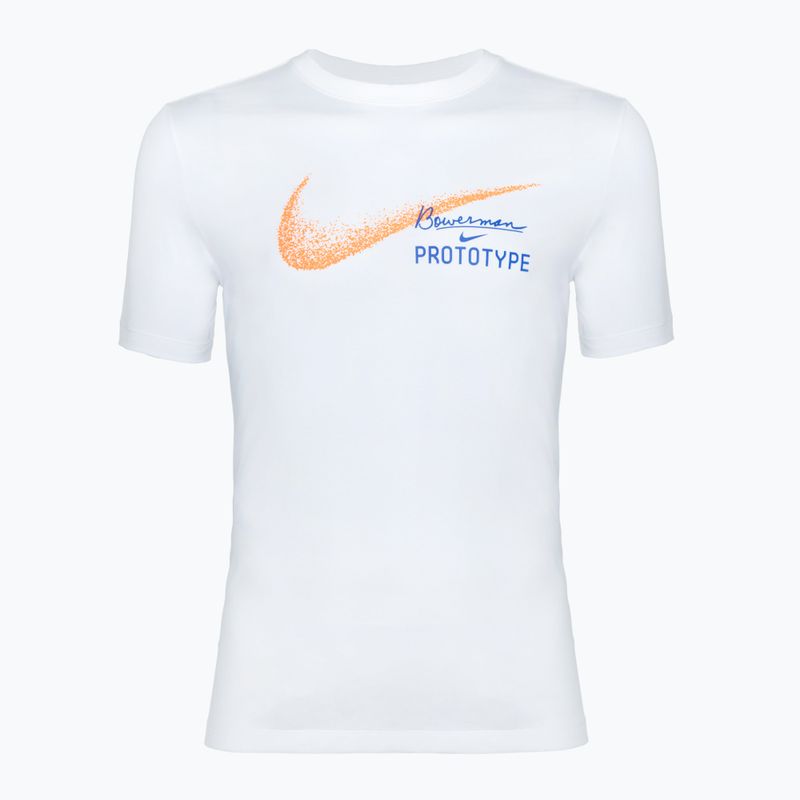 Maglietta da running Nike Dri-Fit Founders da uomo, bianco 5