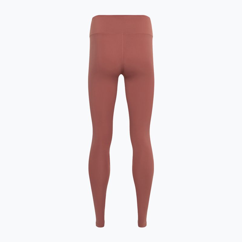 Leggings a vita alta da donna Nike One Full Lenght rosa canyon/nero 2