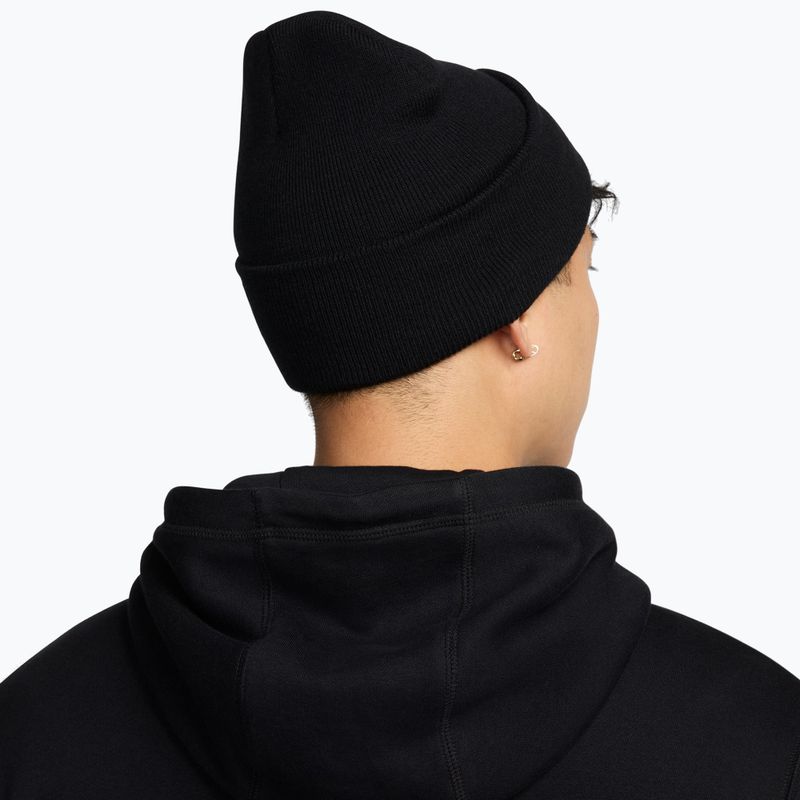 Berretto invernale Nike Peak Swoosh Beanie black/white 2