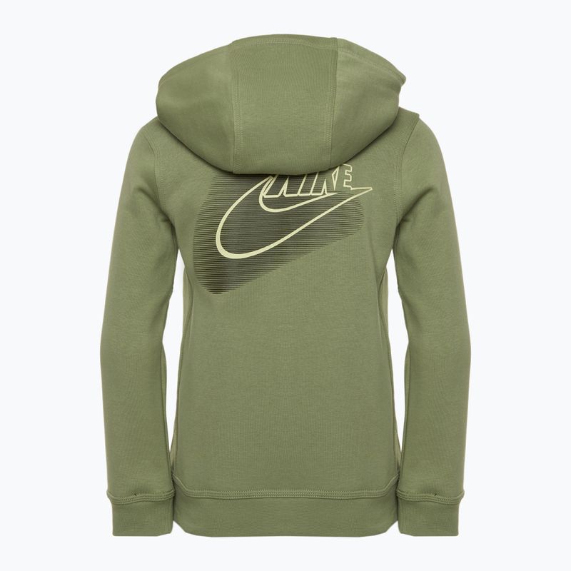 Felpa Nike Sportswear Standard Issue verde petrolio da bambino 2
