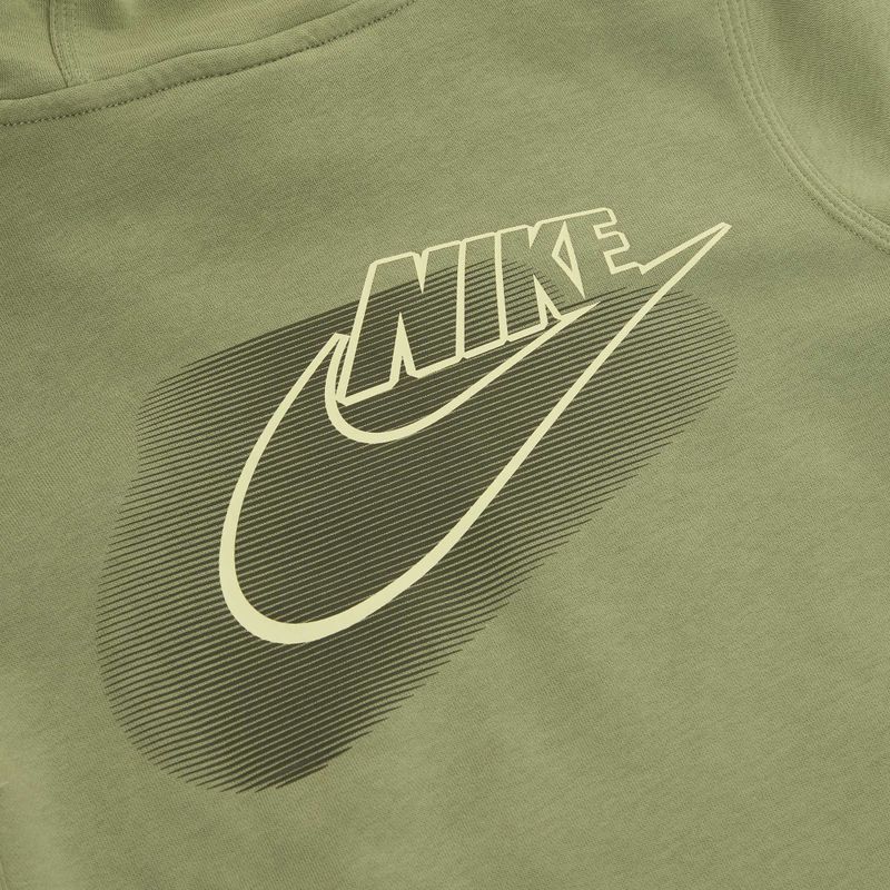 Felpa Nike Sportswear Standard Issue verde petrolio da bambino 4