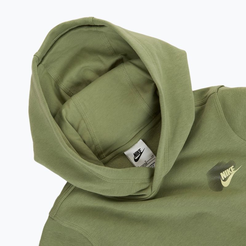 Felpa Nike Sportswear Standard Issue verde petrolio da bambino 5