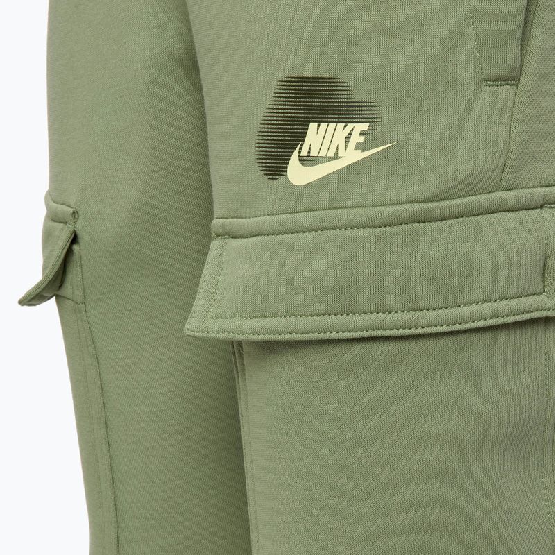 Pantaloni Nike Sportswear Standard Issue Cargo verde petrolio da bambino 3