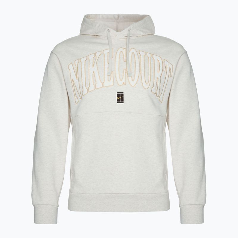 Felpa da tennis da uomo Nike Court Dri-Fit Heritage Hoodie marrone chiaro / avorio chiaro