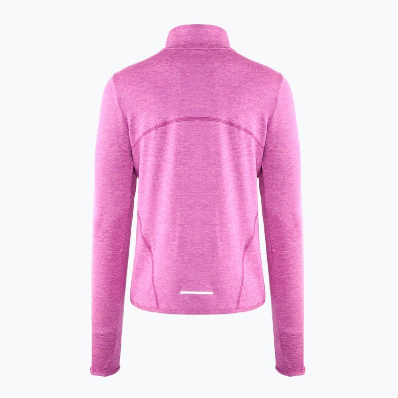 Nike Swift Element UV 1/4-Zip manica lunga running donna fucsia caldo/polvere di prugna/erica 2