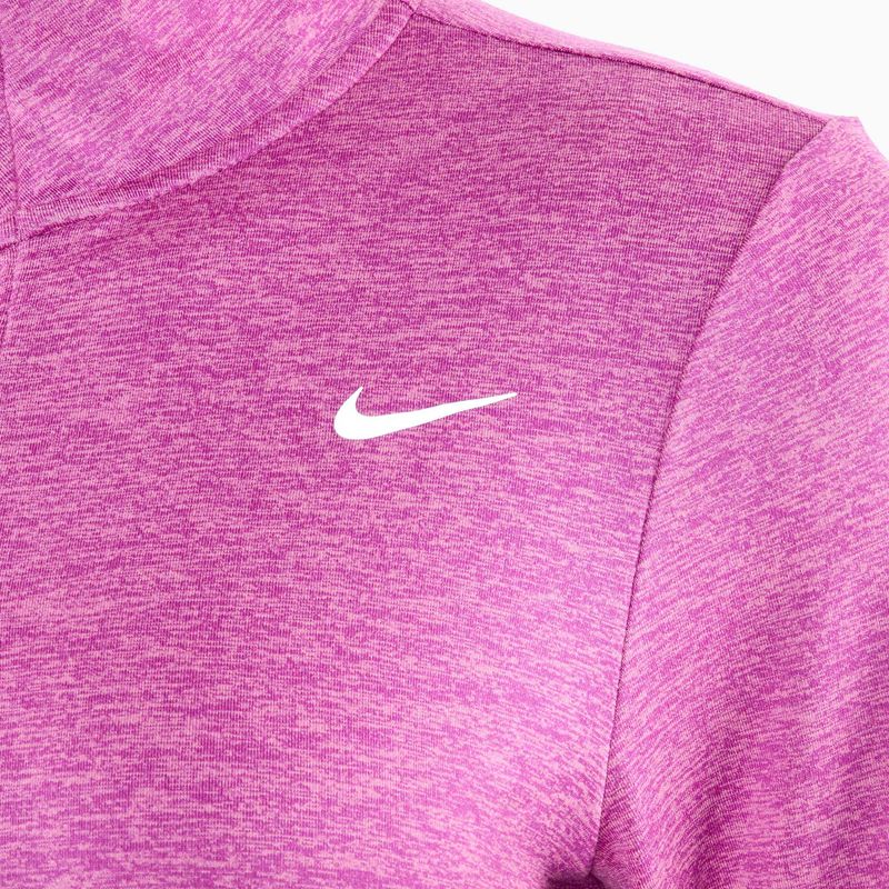 Nike Swift Element UV 1/4-Zip manica lunga running donna fucsia caldo/polvere di prugna/erica 3