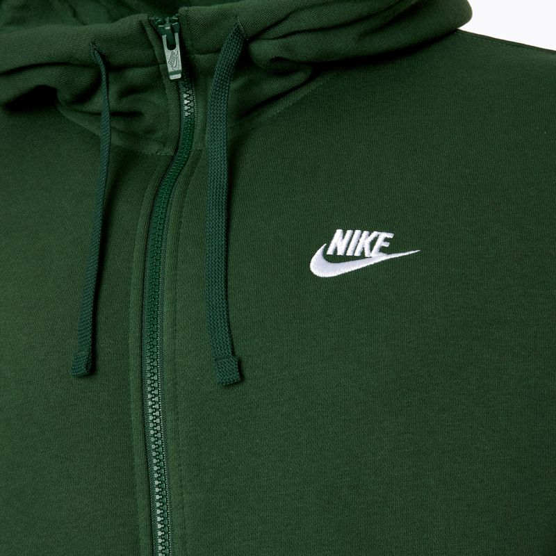 Felpa Nike Sportswear Club Fleece uomo abete/abete/bianco 3