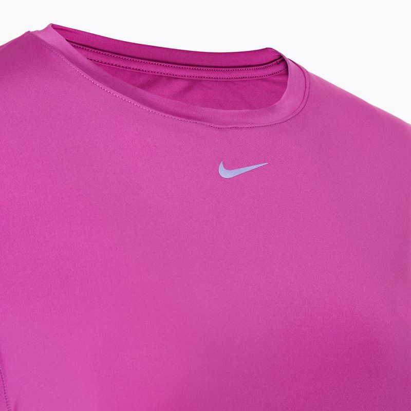 Maglietta Nike One Classic Dri-Fit donna fucsia caldo/nero 3