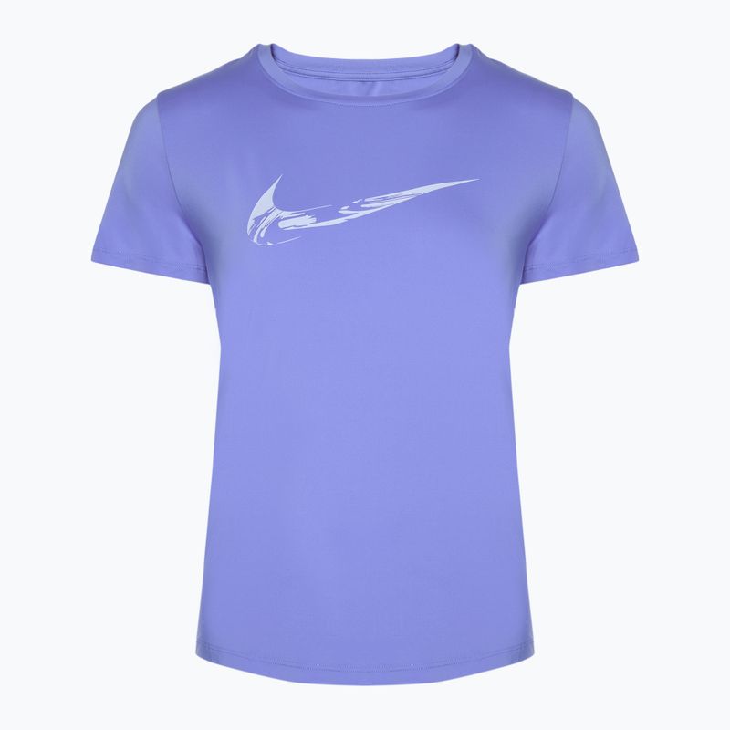Maglietta da corsa Nike One Dri-Fit royal pulse/verde vintage da donna
