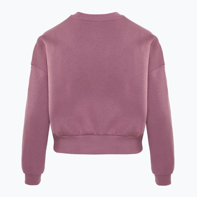Felpa Nike Sportswear Club Fleece da bambino, color prugna e mango selvatico chiaro 2