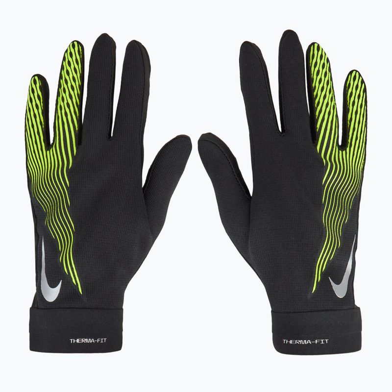 Guanti Nike Academy Therma-FIT da bambino nero/nero/volt 3