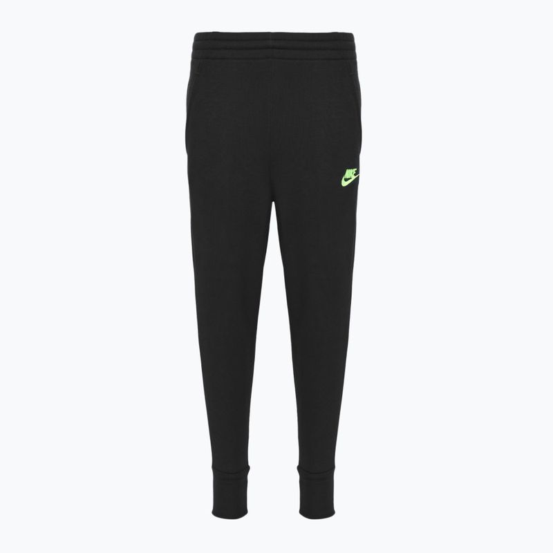 Pantaloni da bambino Nike Sportswear Club Fleece nero / volt