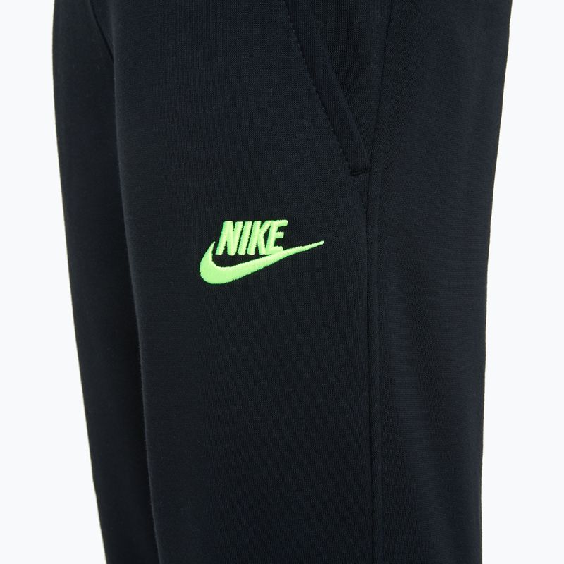 Pantaloni da bambino Nike Sportswear Club Fleece nero / volt 3