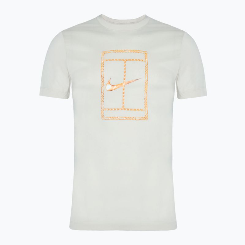 Maglietta da tennis Nike Court Dri-FIT Uomo marrone chiaro