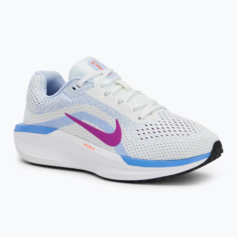 Nike Winflo 11 vertice bianco / impulso reale / calcio grigio / ipervioletto scarpe da corsa delle donne