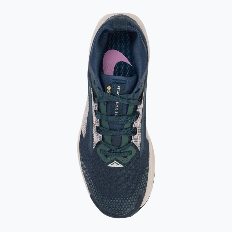 Nike Pegasus Trail 5 GTX scarpe da corsa da donna armeria marina / argento metallico 5
