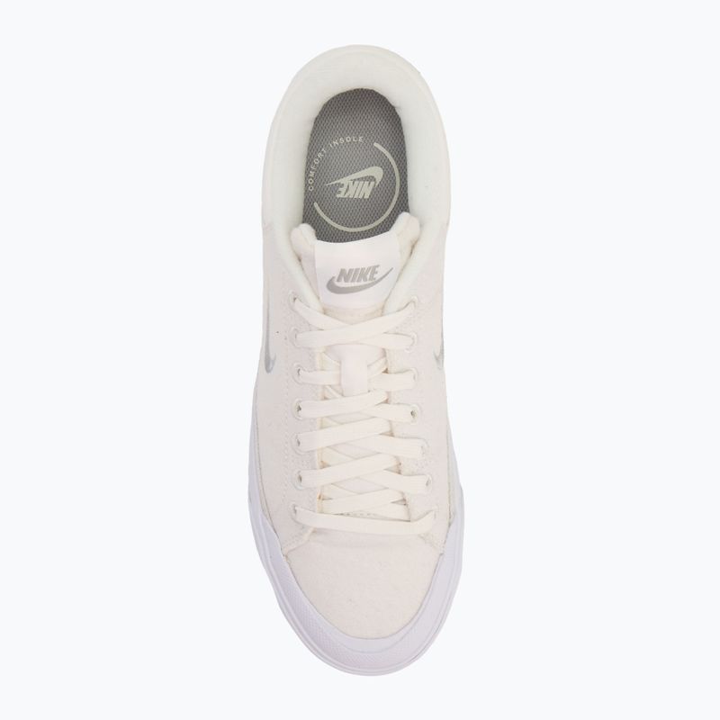 Nike Court Legacy Lift scarpe da donna bianco/bianco/phantom/grigio fumo chiaro 5