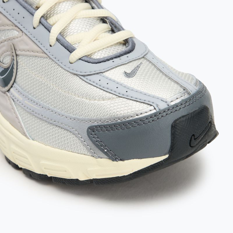 Nike Initiator uomini scarpe da corsa luce osso / latte di cocco / argento metallico / grigio fumo 7