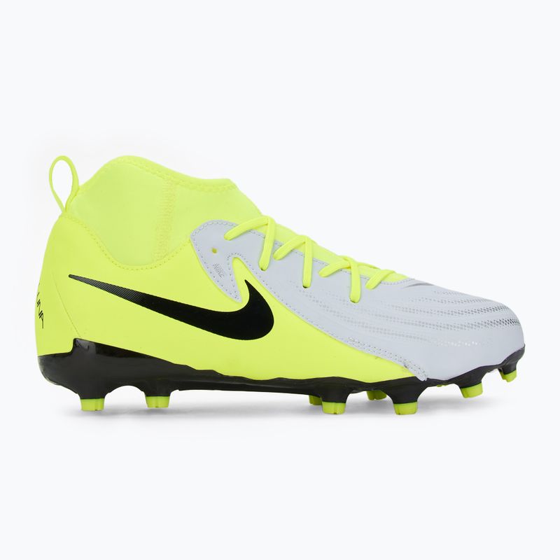 Nike Phantom Luna 2 Academy FG/MG argento metallizzato/volt/nero scarpe da calcio per bambini 2