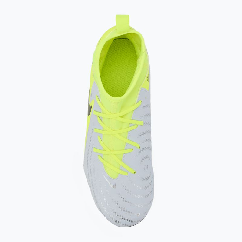 Nike Phantom Luna 2 Academy FG/MG argento metallizzato/volt/nero scarpe da calcio per bambini 5