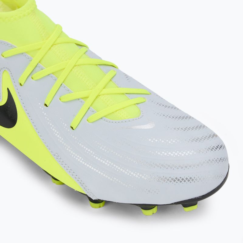 Nike Phantom Luna 2 Academy FG/MG argento metallizzato/volt/nero scarpe da calcio per bambini 7