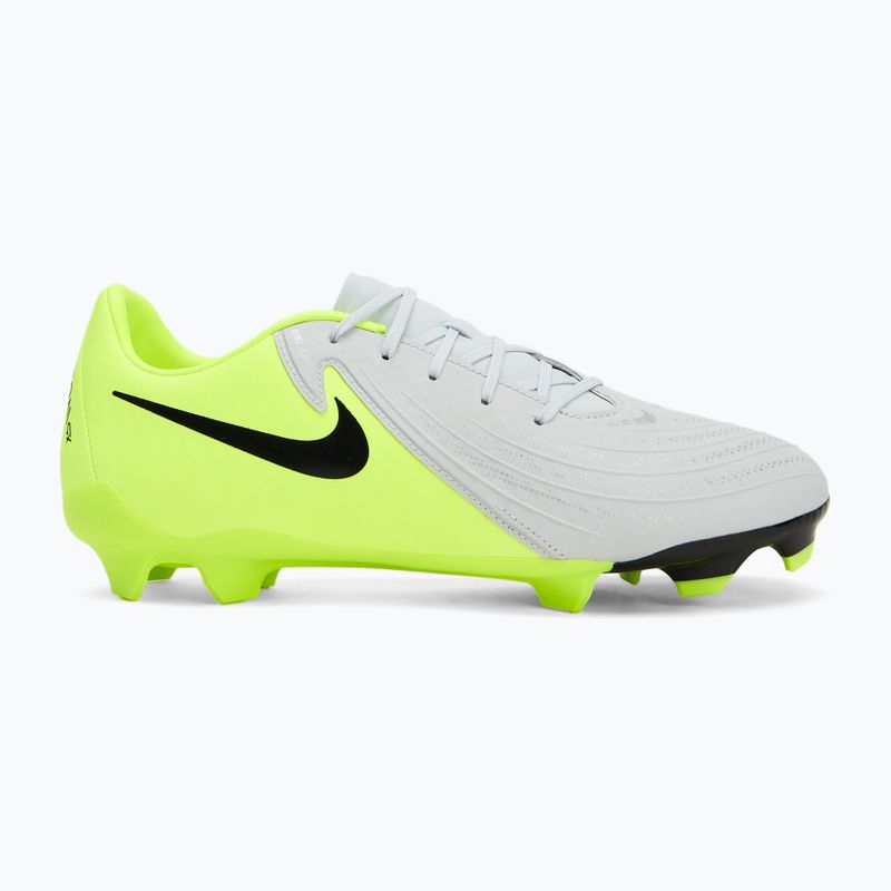 Scarpe da calcio da uomo Nike Phantom GX 2 Academy FG/MG argento metallico/volt/nero 2