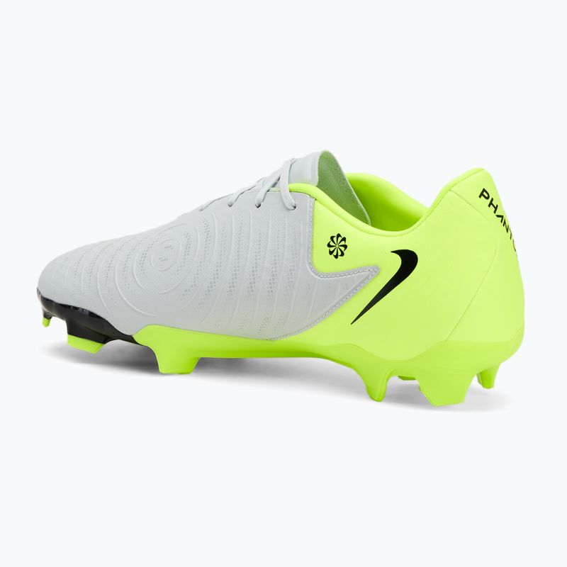 Scarpe da calcio da uomo Nike Phantom GX 2 Academy FG/MG argento metallico/volt/nero 3