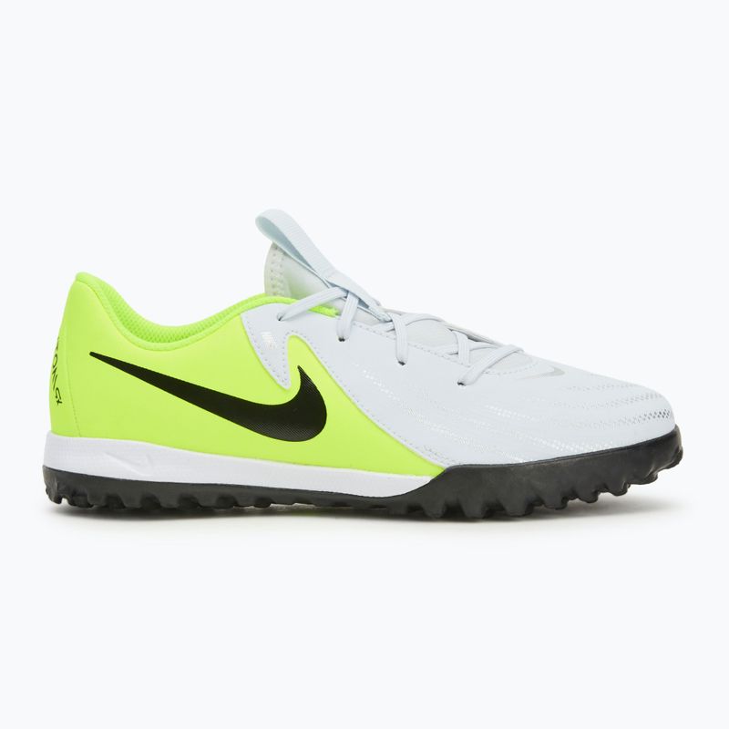 Nike Phantom GX 2 Academy TF scarpe da calcio per bambini argento metallico/volt/nero 2