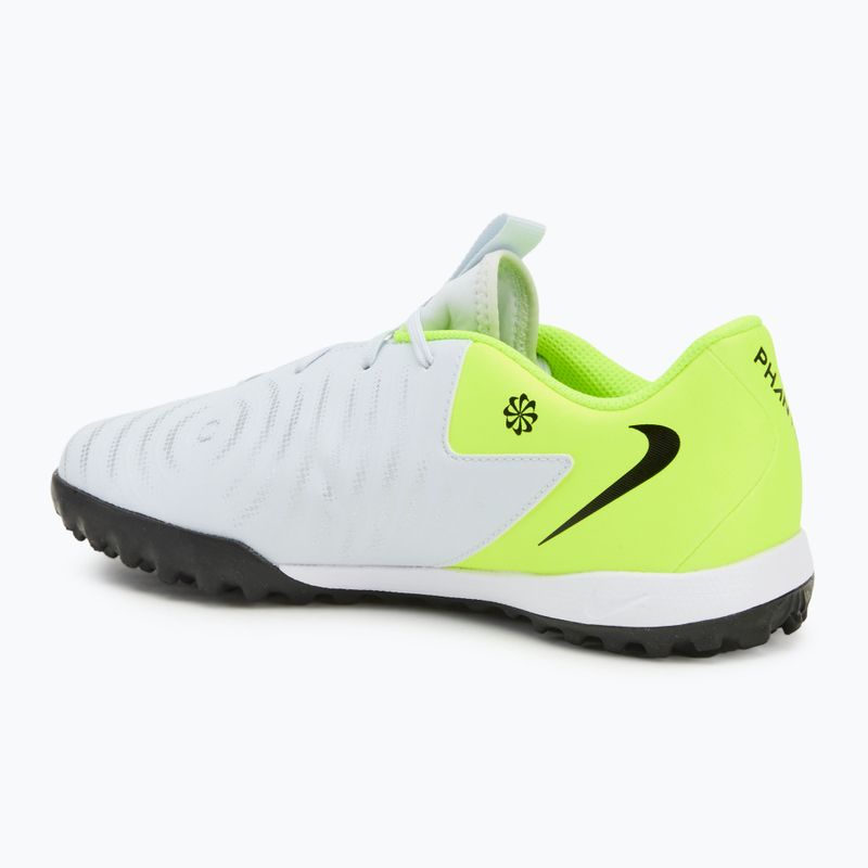 Nike Phantom GX 2 Academy TF scarpe da calcio per bambini argento metallico/volt/nero 3