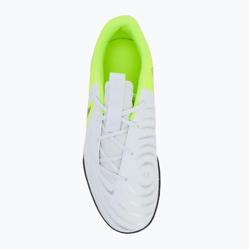 Nike Phantom GX 2 Academy TF scarpe da calcio per bambini argento metallico/volt/nero 5