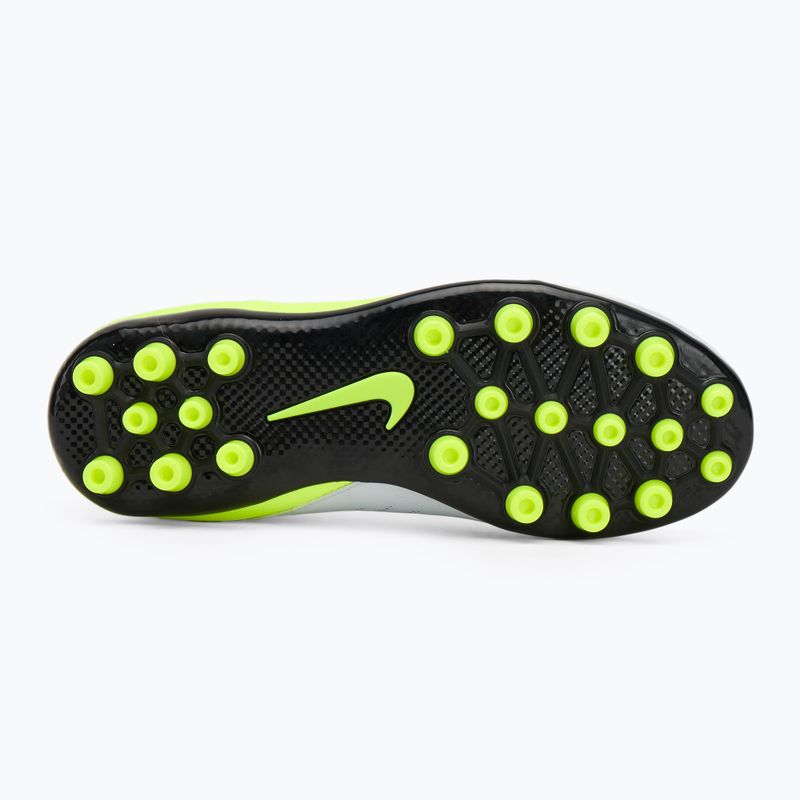Nike Phantom Luna 2 Academy AG Jr scarpe da calcio bambino argento metallico/nero/volt 4