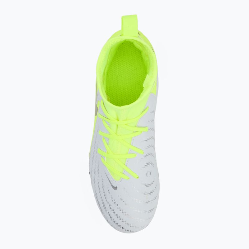 Nike Phantom Luna 2 Academy AG Jr scarpe da calcio bambino argento metallico/nero/volt 5
