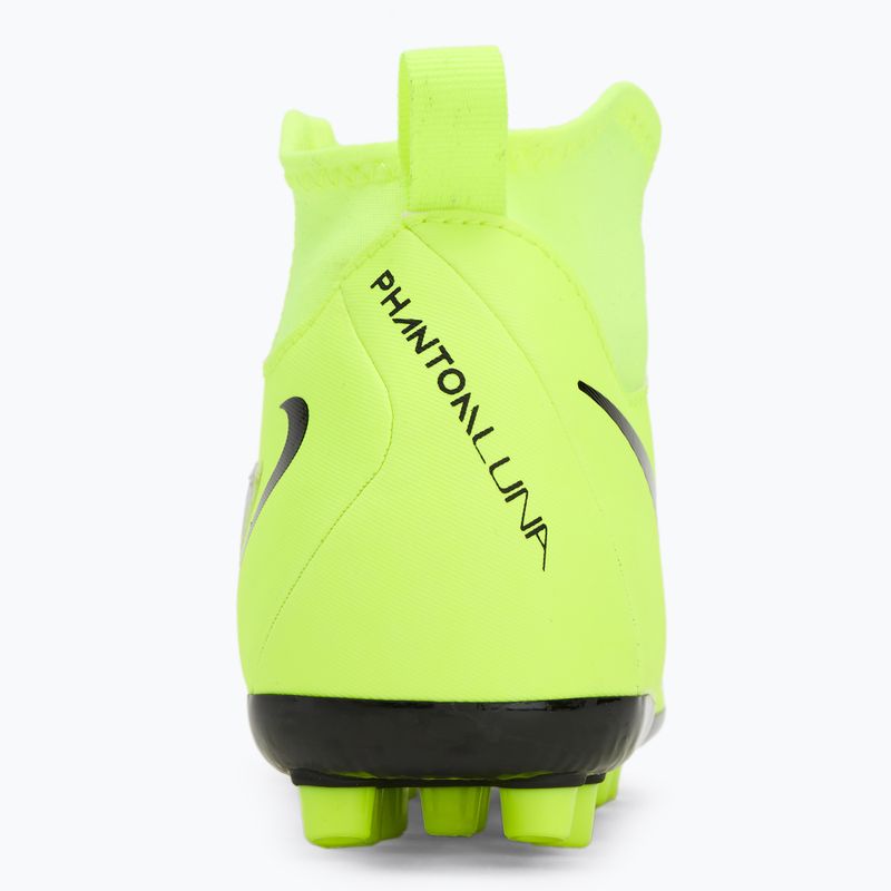 Nike Phantom Luna 2 Academy AG Jr scarpe da calcio bambino argento metallico/nero/volt 6