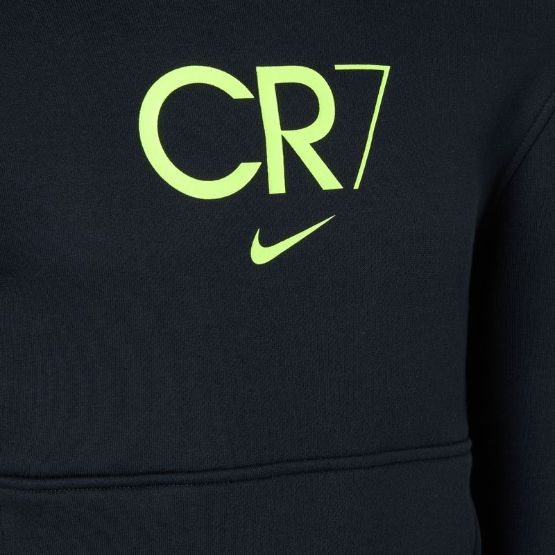 Felpa da bambino Nike CR7 Club Fleece nero / volt 3