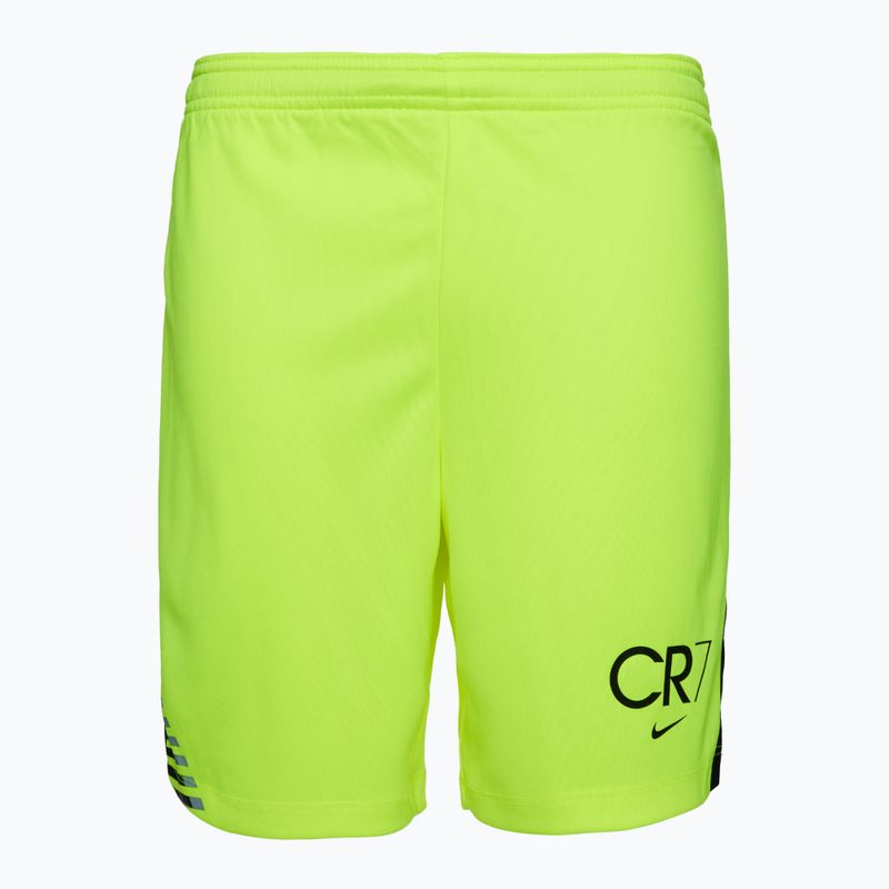 Pantaloncini da calcio Nike CR7 Academy Dri-FIT volt / nero / nero da bambino