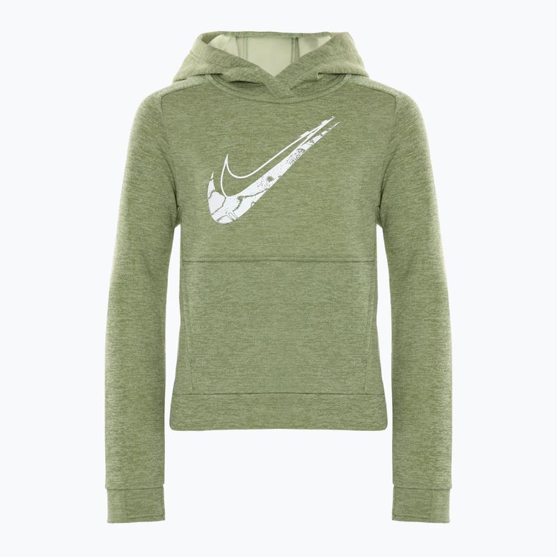 Felpa Nike Multi Stain Repel Therma-FIT da bambino verde petrolio/oliva aura/etereo/bianco