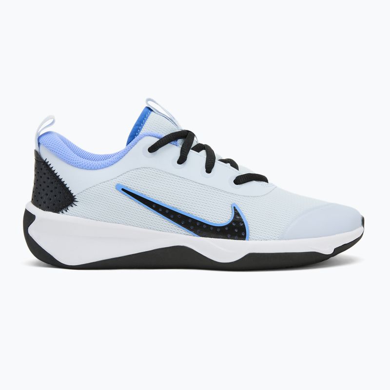 Scarpe da calcio Nike Omni Multi-Court bianco/nero per bambini 2