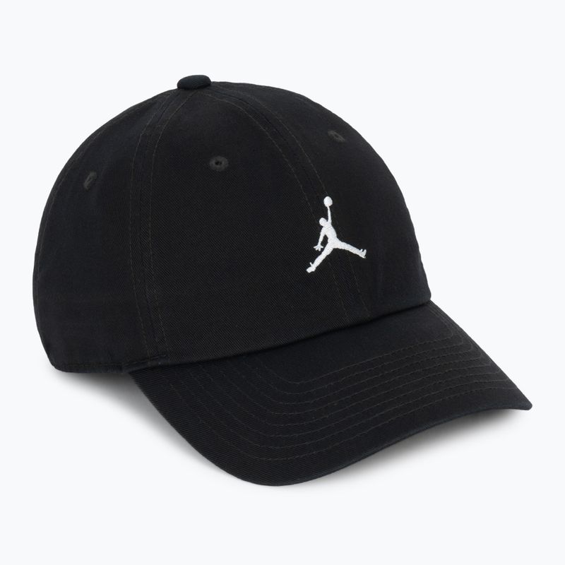 Cappellino con visiera Jordan Club Unstructured Curved-Bill nero/bianco