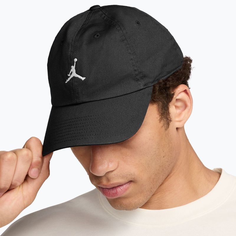 Cappellino con visiera Nike Jordan Club Unstructured Curved-Bill black/white 4