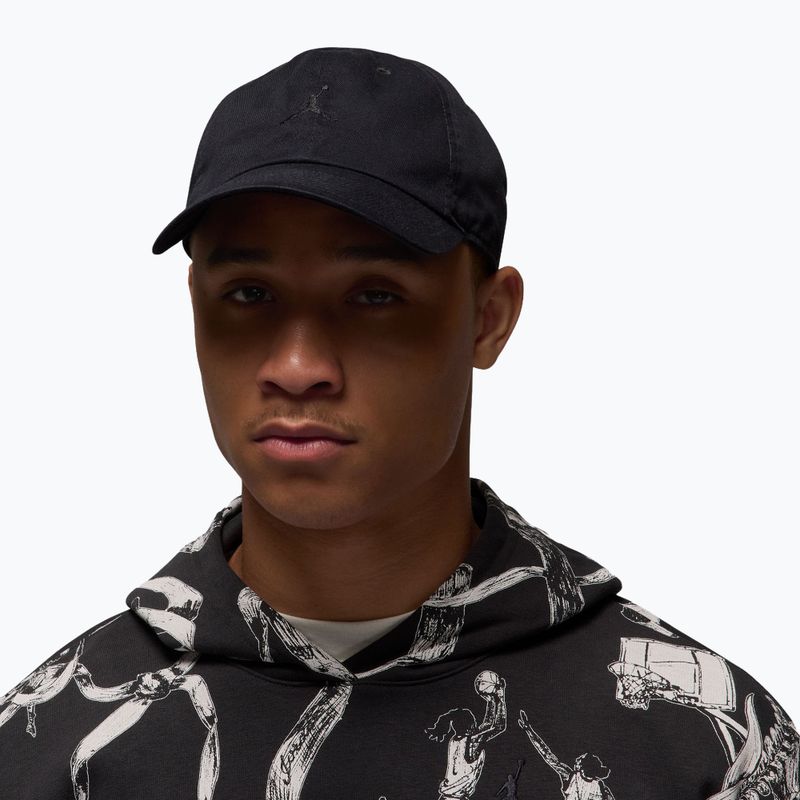 Cappellino con visiera  Jordan Club Unstructured Curved-Bill black/black 5